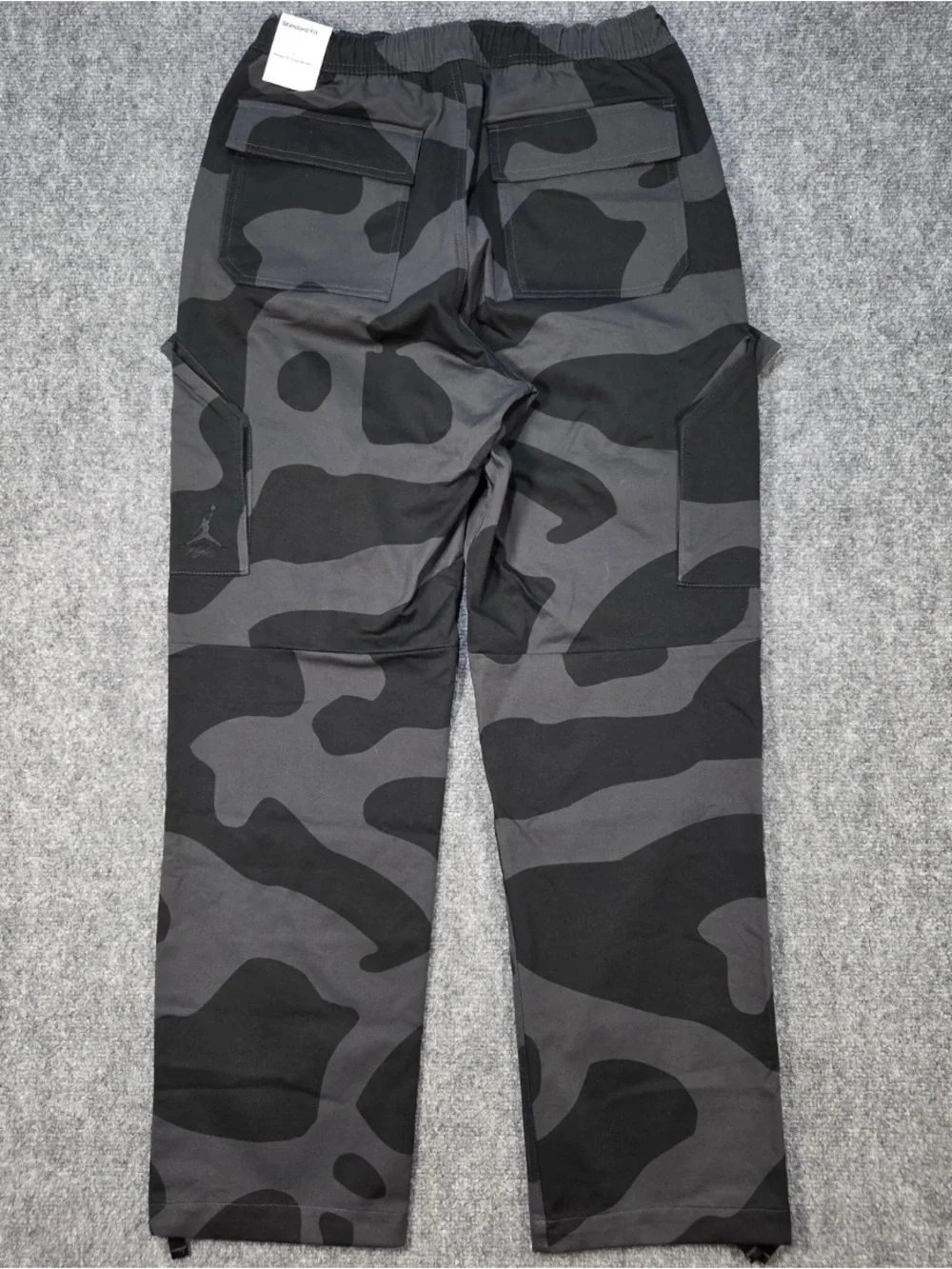 Jordan Men's Black & Gray Camo Cargo Pants Nike Air Jordan Chicago Trousers